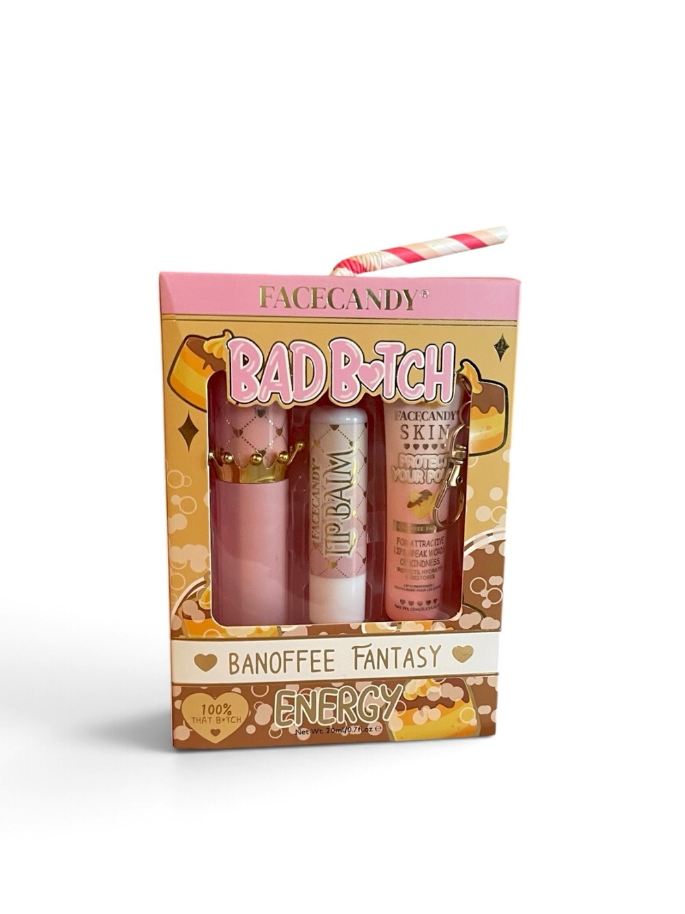 Face Candy Bad B•tch Banoffee Fantasy Lip Set - Pink